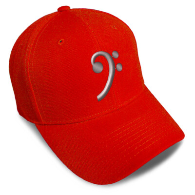 Baseball Cap Music Bass Clef A Embroidery Dad Hats for Men & Women 1 Size