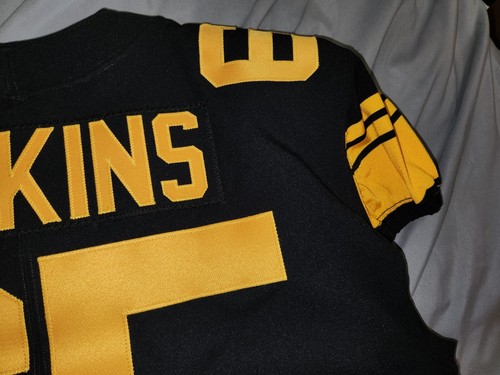 Camiseta deportiva de fútbol americano de los Steelers 2017 Color Rush Team de Jerald Hawkins #65 talla 48 - Imagen 14 de 16