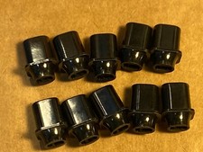10 New Daka-Ware Black Bakelite Top Hat Knobs Guitar Lever Toggle Switch USA