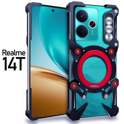 For Oppo Realme 15T 15 14X 14T 10 GT 7T 7 Pro Neo6 SE Metal Rimless Bumper Case