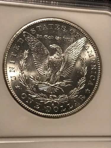 1889 S $1 NGC & CAC Graded MS 62 San Francisco Mint 674159-007 Redfield Hoard - Picture 12 of 17