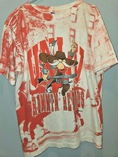 UNLV Running Rebels Basketball All Over Print Tie-dye Shirt. USA Made