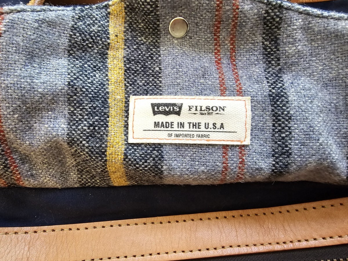 希少✨️ Levi's FILSON コラボ デニム トートバッグ USA製 Filson x Levi's Limited Edition Denim Duffle Excellent USA