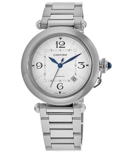 Cartier Pasha 41mm Silver Dial Steel 