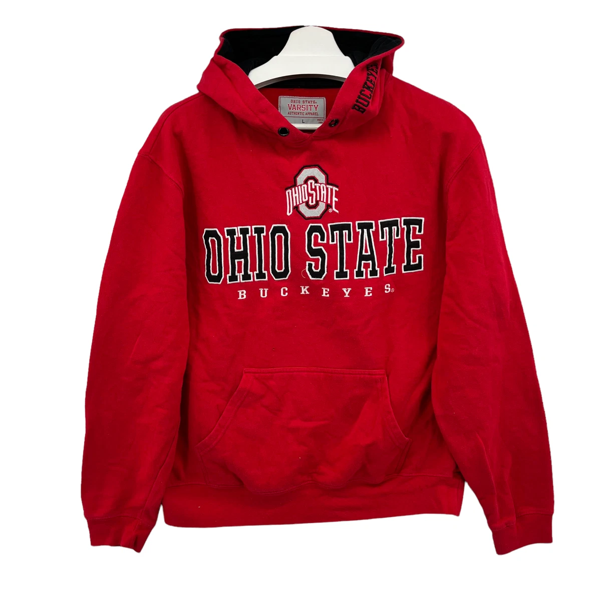 Ohio State Buckeyes Varsity Authentic Apparel Men's Large Pullover Hoodie  Red