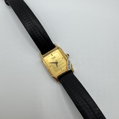 Pulsar Womens Watch 16mm Gold Tone Rectangular Dial V232-6090 New Battery
