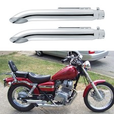 2x Tubos silenciadores de escape antideslizantes para motocicleta de 20" para Honda Rebel CMX 500 300 250