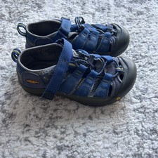 Keen Newport H2 Sandals Kids Youth Sz 1 Navy Blue Sport Shoes Boys Girls