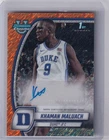 Khaman Maluach 2025 Bowman Chrome U 1st Auto Orange Shimmer /65 -  Suns