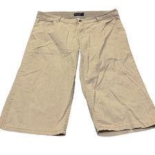 Faded Glory Shorts Beige Women's Size 18W Womens Button Zipper FW239104 Pockets