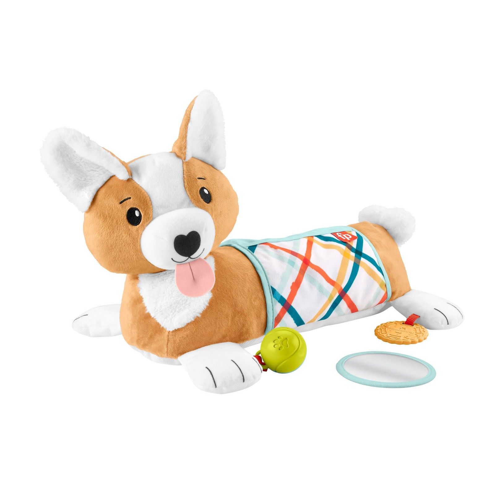 Детская игрушка Fisher-Price 3 в 1 Puppy Tummy Time на танкетке с зеркалом и прорезывателем для зубов 11590₽