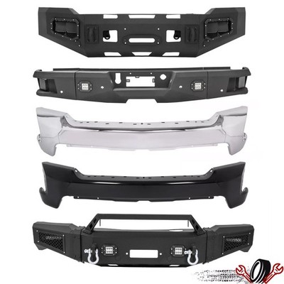 Front or Rear Bumper Chrome or Black Face Bar For Chevy Silverado 1500 2019-2022