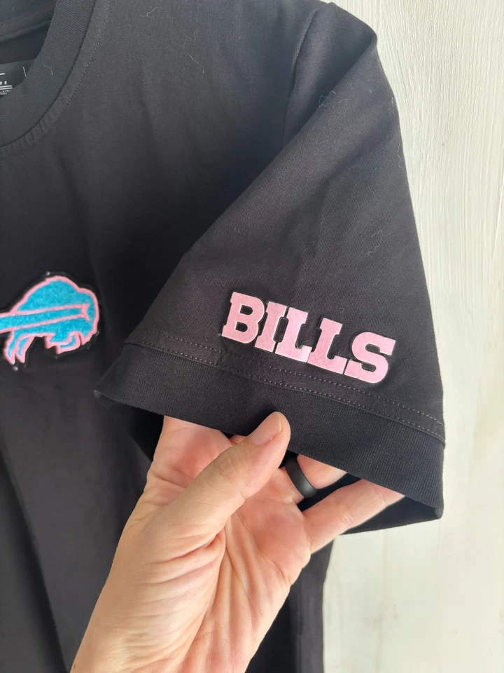 Mini camiseta elástica de fútbol americano profesional estándar Buffalo Bills NFL parche logotipo 2XL Foto 4 de 4