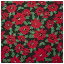 New Poinsettia Winter Holiday Bandana 100% Cotton USA Made