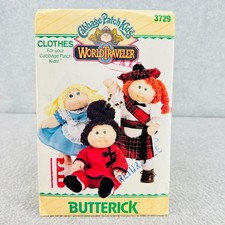 Butterick 3729 Cabbage Patch Kids Clothes Scottish Asian Dutch Outfit Pattern
