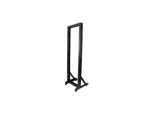 StarTech.com 2-Post Server Rack with Sturdy Steel Construction and Casters - 42U - Picture 2 of 5