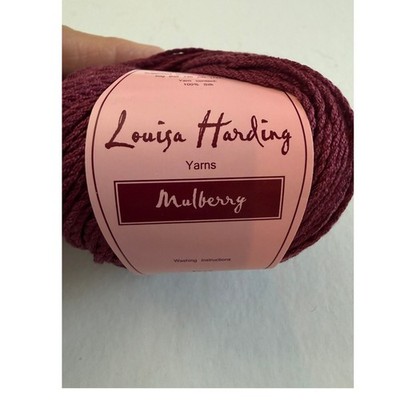 Louisa Harding Mulberry Silk Yarn 50g Plum Purple Luxury Knitting Crochet