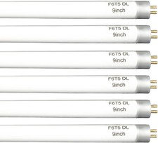 (6 Pack) F6T5/DL 6500K Fluorescent Light Bulb, F6T5/D 6W Day T5 White 