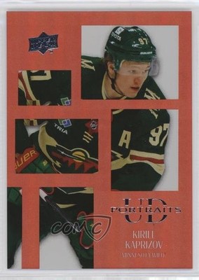 2024-25 Upper Deck Series 1 UD Portraits Red 35/99 Kirill Kaprizov #P-5 0is9