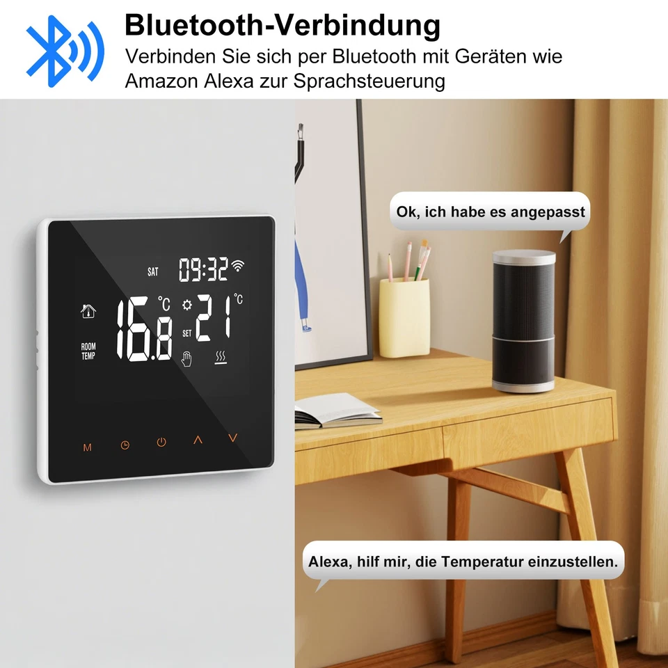 WIFI Raumthermostat Digital Raumtemperaturregler LCD Raumregler Fußbodenheizung - Bild 4 von 4
