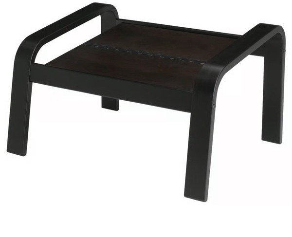 Nuevo marco de reposapiés Ikea POANG (SOLO), negro-marrón, 400.698.51