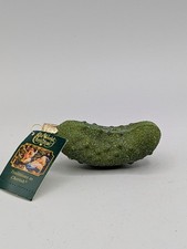 OWC Old World Christmas Glistening Pickle Green Holiday Glass Ornament 2018