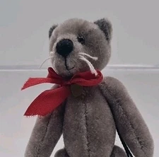 Ganz Cottage Collectibles miniature 3.25" jointed plush cat CHARLET with tags