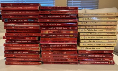 Lot of 47 Harlequin Desire Temptation Paperback 1990s Books Spicy Romance