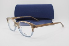 NEW S.A.L.T. SALT HAYES 51 IOK BROWN HORN BLUE FADE AUTHENTIC EYEGLASSES 51-18