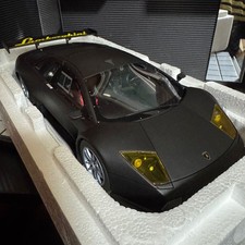 Kyosho 1/18 Lamborghini Murcielago R-GT Diecast Matte Black New Model Car