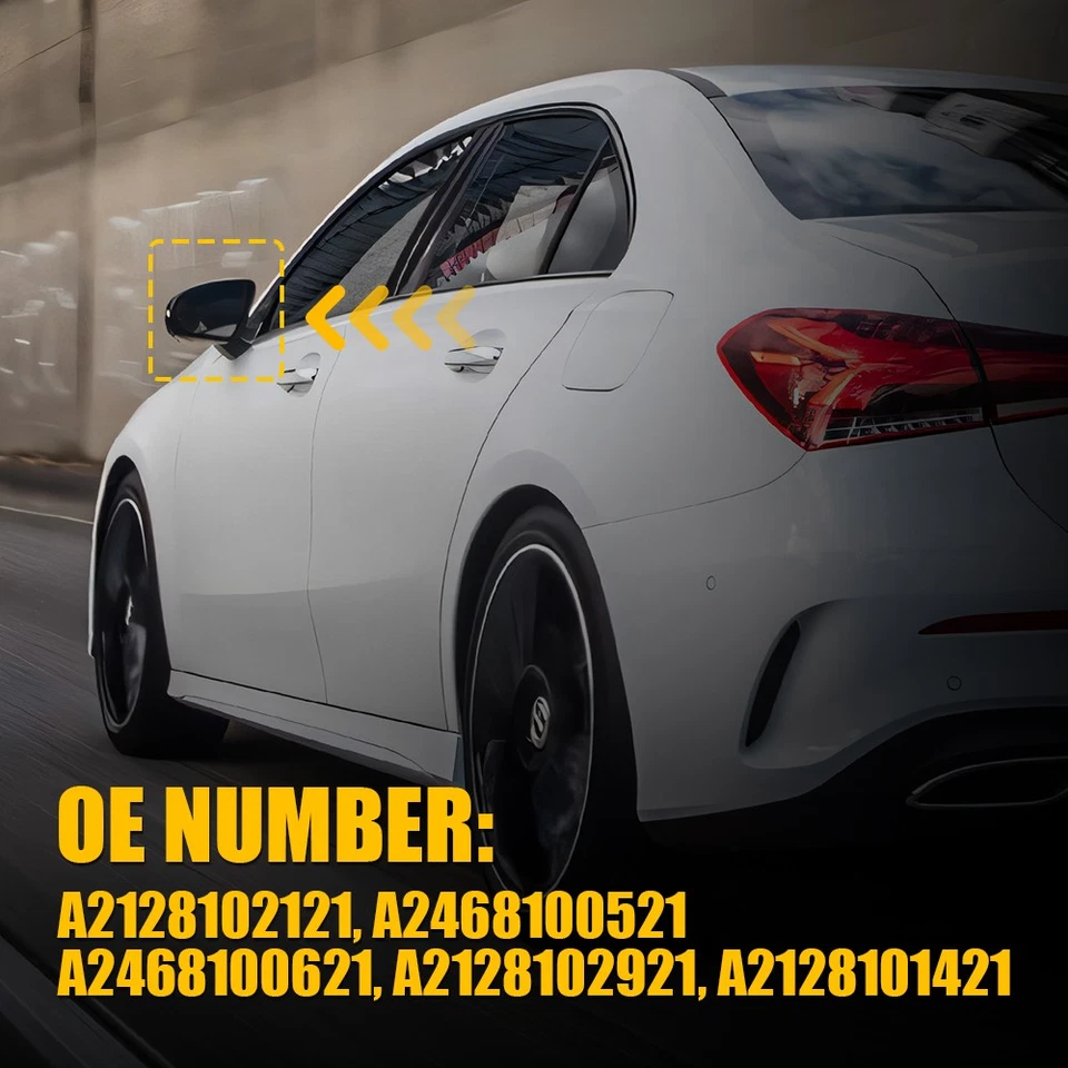 Punto ciego de vidrio espejo retrovisor térmico conductor pasajero para Mercedes CLS GLA W221 2-20X Foto 3 de 4