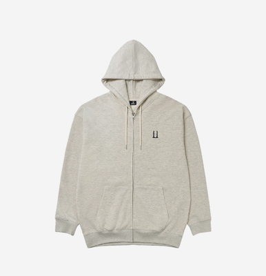 G-DRAGON Ubermensch Hoodie Zip-Up Oatmeal Korea 100