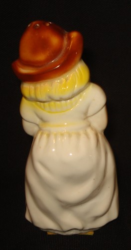 Salero y pimentero holandés de porcelana de cerámica vintage para niños y niñas SOLO NIÑA - Imagen 5 de 5
