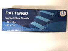 Carpet Treads Non Slip Stair Treads for Wooden Steps,15 Pack 8" X 30" Grey