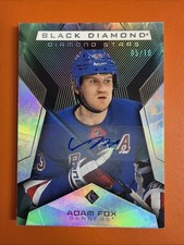 2025-26 Black Diamond BDS-AF Diamond Stars Adam Fox New York Rangers Auto /10