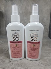  2 NEW Bath  Body Works PINK PINEAPPLE SUNRISE, SPF50 SUNSCREEN SPRAY, 6 OZ