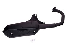 Gilera Easy Moving 50cc 2T AC Tecnigas Black Silent Pro Exhaust - UK Stock