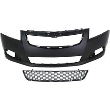 Bumper Cover Kit For 2011-2014 Chevy Cruze Lt Ltz With Rs Package Paint To Match