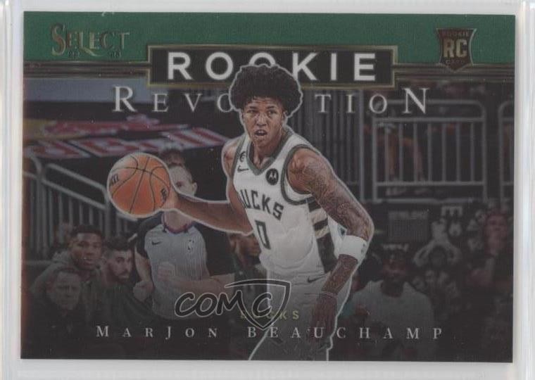 2022-23 Panini Select Rookie Revolution Green Prizm MarJon Beauchamp #30 ug2