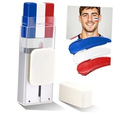 Red White and Blue Body Face Paint Sticks, Bulk USA Themed Accessories 1 PCS