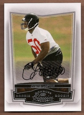 2008 Donruss Classics #217 Curtis Lofton Auto /499 RC - FB