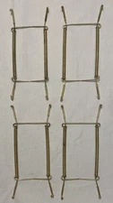 Wall Display Plate Hangers-Springs Holds Up To 10” Plate Set Of 4 EUC