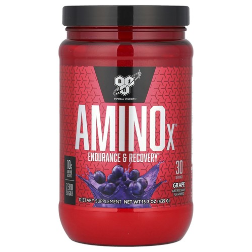 BSN Amino-X Endurance  Recovery Agent Grape 15 3 oz 435 g GMP Quality Assured