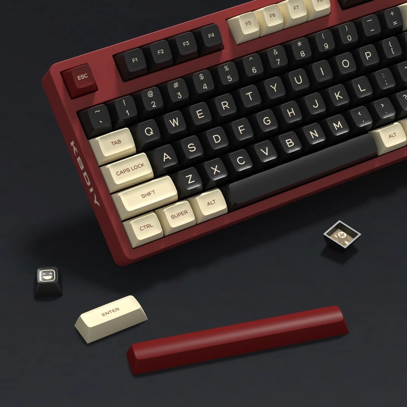 KBDiy Rome PBT Keycaps 161 Keys SA Profile Double Shot MX Switches Custom