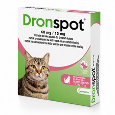 Dronspot Entwurmungstropfen f&uuml;r mittelgro&szlig;e Katzen 2,5&ndash;5kg gegen W&uuml;rmer