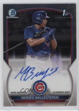 2023 Bowman Chrome Prospect Moises Ballesteros Moisés #CPA-MBS Auto 0xh3