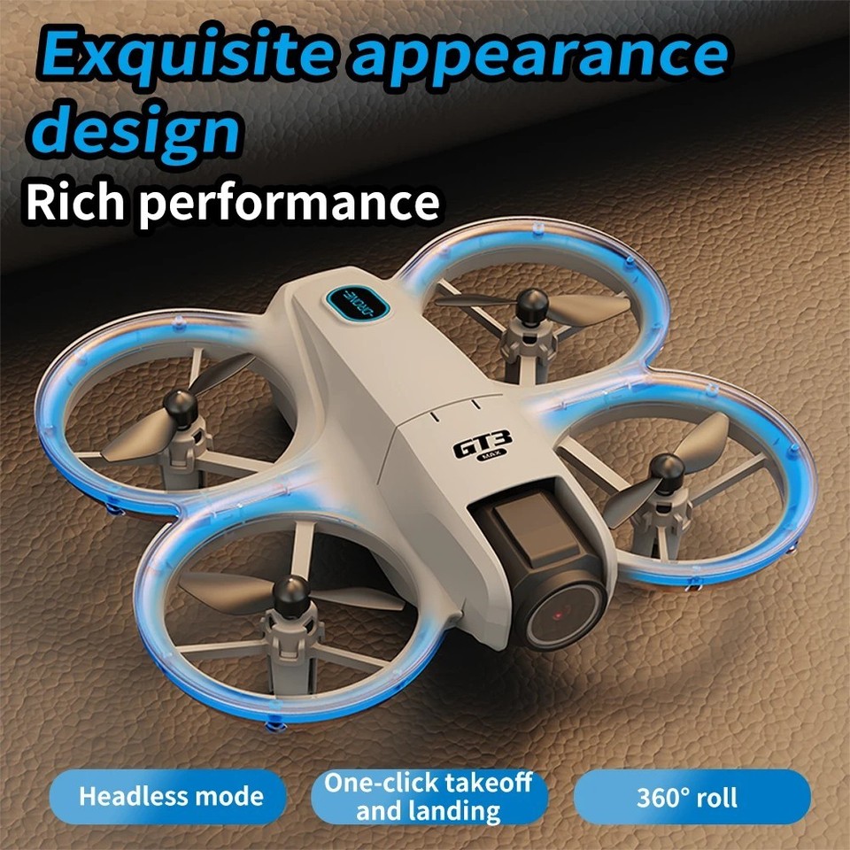 GT3 Mini Drone 4K HD Camera Optical Flow Quadcopter FPV Remote Control ...
