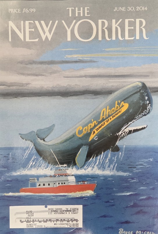 The New Yorker Magazine June 30 2014 "Cap'n Ahabs" Cover Obama Iraq World Cup