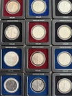 US Silver Eagles, lot of 12, various years, 1 troy ounce per coin