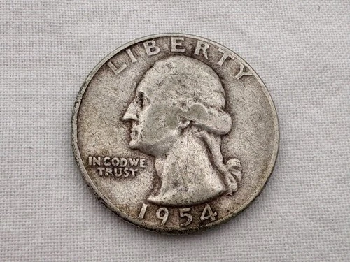 1954 P U.S. Washington Silver Quarter IU-18